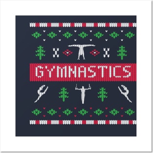 Gymnastics Ugly Christmas Sweater Posters and Art